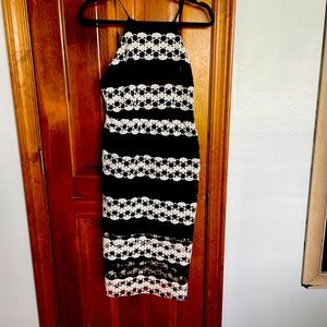 Beautiful white and black dress